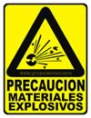 PRECAUCION MATERIALES EXPLOSIVOS